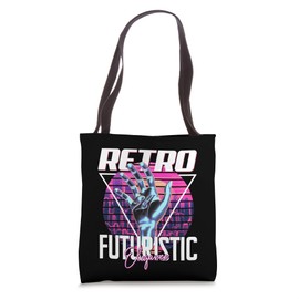 Retro-futuristic Elegance Retro Futurism Tote Bag