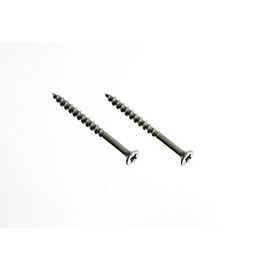 12 x Deckschrauben, rostbeständig, Pozi, Kreuzkopf, 4,5 x 55 mm, Grün