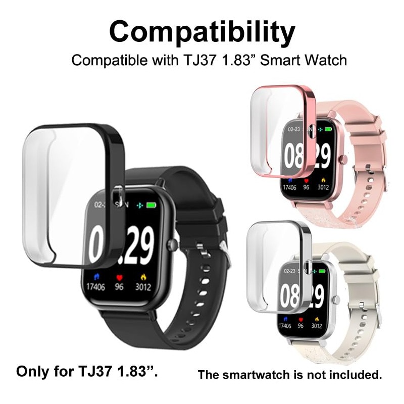 smaate Watch Cases compatible with TORJALPH Choiknbo TJ37 1.83” Smart