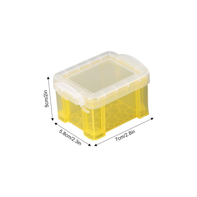 6PCS Plastic Storage Boxes Small, Small Storage Mini Boxes With