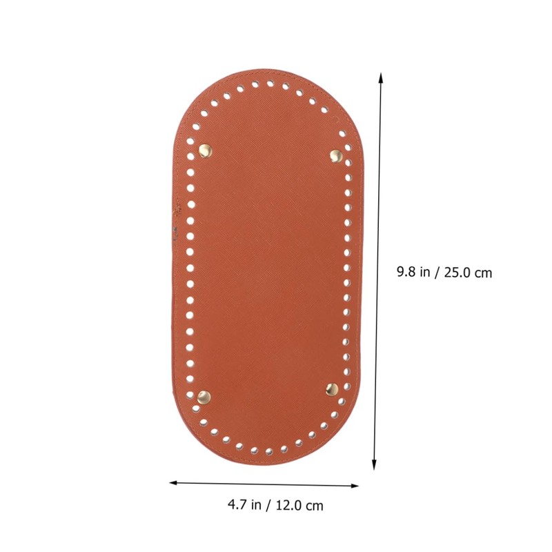 Gadpiparty 1PC Oval PU Leather Bottom Shaper Pad for DIY