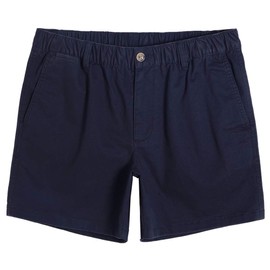 maamgic Men's Classic-fit 5.5" Cotton Casual Shorts Elastic Waistband with Multi-Pocket Daily Wear Walking Summer Outfit Navy 38