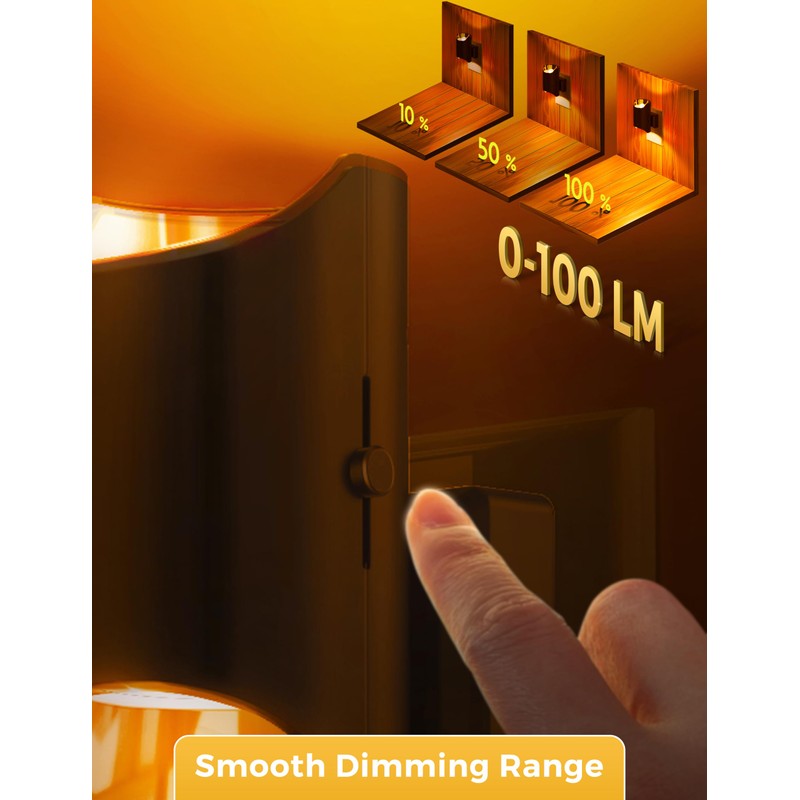 L LOHAS LED Night Light, Amber Night Light, Dimmable Night
