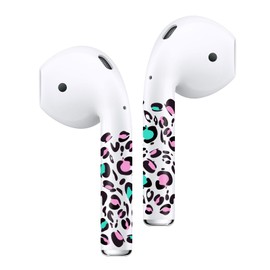 ROCKMAX for AirPods 2 Skin Accessories, Vivid Leopard Print Sticker Wrap for Women and Girls, Custom Tattoos Compatible to Air Pods 2nd Generation Case Cover, Decal Decor Gift with Cleaning Kit