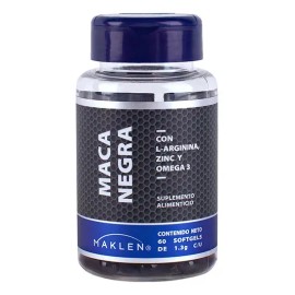 Maca Negra Arginina Zinc Omega Softgels Maklen Sabor