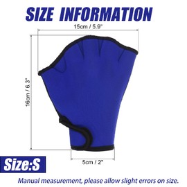 Wzenclave Swimming Gloves for Men Women - Neoprene Webbed Aquatic Gloves, Breathable Lightweight Training Gloves for Swimming, Fitness & Water Sports