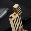 Classic Narrow Butane Lighter Metal Side Slide Lgnition Refillable Soft