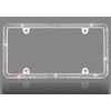 JR2 4 Row 500+ Sparkling Crystals Metal Chrome License Plate