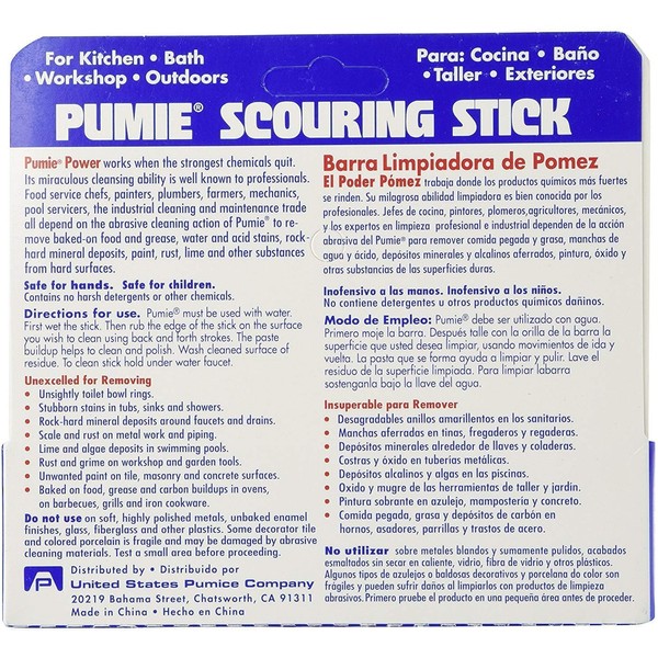 Pumie HDW-12T Heavy-Duty Scouring Stick, (3 Pack)