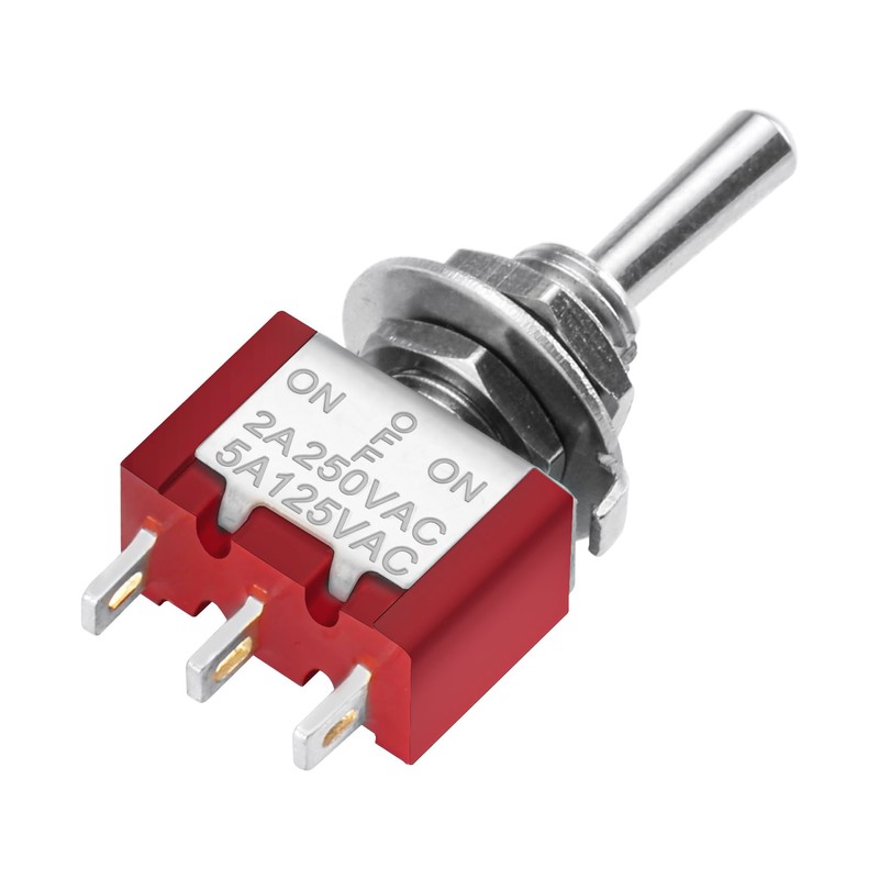 Heschen 5pcs MTS-123 (ON) OFF(ON) SPDT 3 Pin 2A 250V