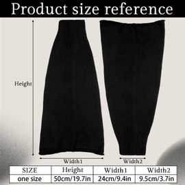 Shyyween Kawaii Y2k Leg Warmers - 4 Colors, Harajuku Japanese Boot Socks, Gyaru & Goth Lolita Accessories