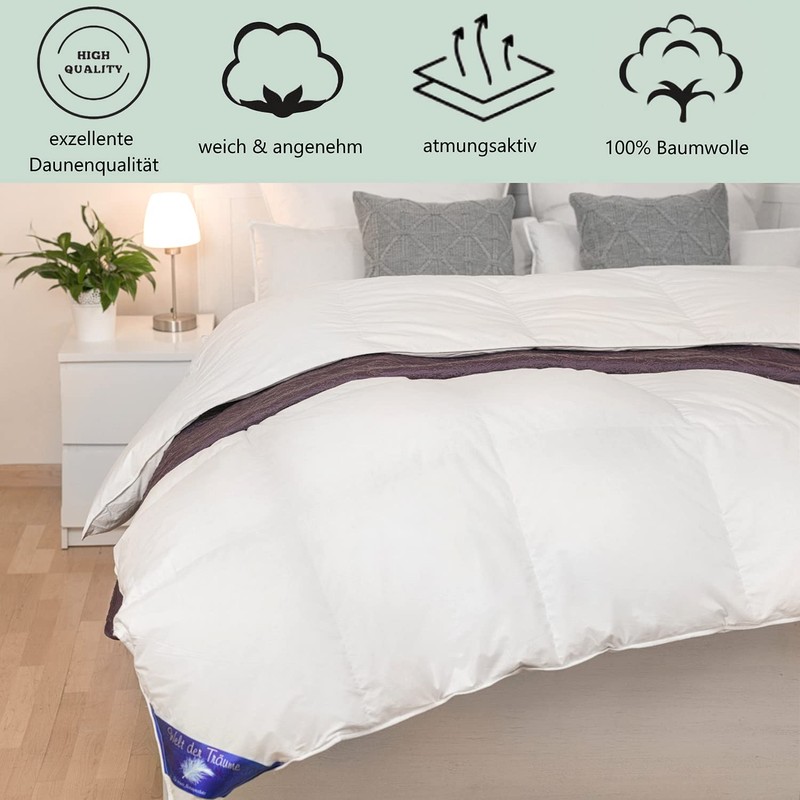 Hotel quality down quilt, duvet, quilt, 135 x 200 cm