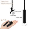 FKLiLEBU 2 Pack Bathroom Light Pull Cord, 150CM Black Metal