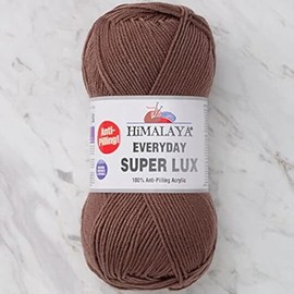 Himalaya Everyday Super Lux 100% Anti-Pilling Acrylic Worsted Aran Yarn, 1 Ball 100 g, 250 m, Yarn Weight 4 - Medium, Colour 26