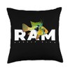 JRRTS German Blue Ram Cichlid Aquarium Fish Keeper Throw Pillow,