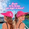 Grupo Carnavallia Sombrero Visera Grande Fucsia Sol Gorra Deporte Playa
