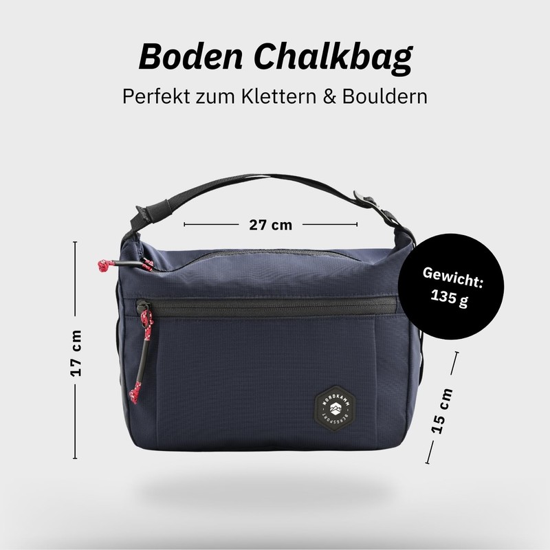 NORDKAMM Floor Chalk Bag for Climbing & Bouldering, Perfect for