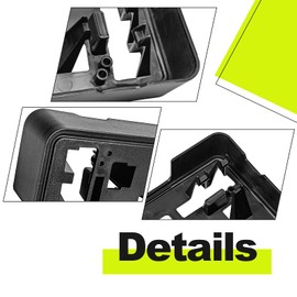 SYudwen License Plate Frame Compatible with Fd F150 2.7L 3.0L 3.5L 2021 2022 2023, Front Bumper License Plate Bracket Replace OE # FO1068187, ML3Z-17A385-BB