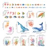 wondever Ocean Theme Animal Window Stickers Under The Sea Whale