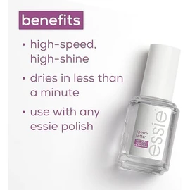 Essie Nail Polish Nail Care Speed Setter Quick Dry Ultra Shine Fast Drying Nail Varnish Top Coat 13.5 ML, Essie Top Coat Speed Setter, 13.5 ML (Pack Of 1)