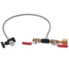 CGA-320 CO2 Cylinder Refill Adapter with Hose For Filling Soda