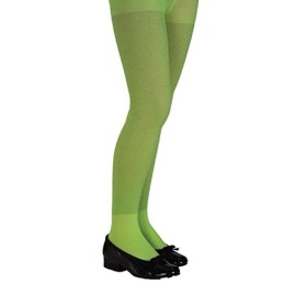 Rubies Lime Green Glitter Tights Children’s Small 40-55 Lbs
