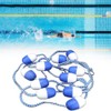 Swimming Pool Safety Float Line with Hooks Blue and White