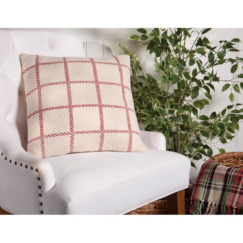 Primitives by Kathy Open Gingham Throw Pillow, 18" x 18",