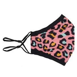 Reusable Washable 3 Layers Cotton Cloth - Pink - Leopard Print, One Size Fits Most
