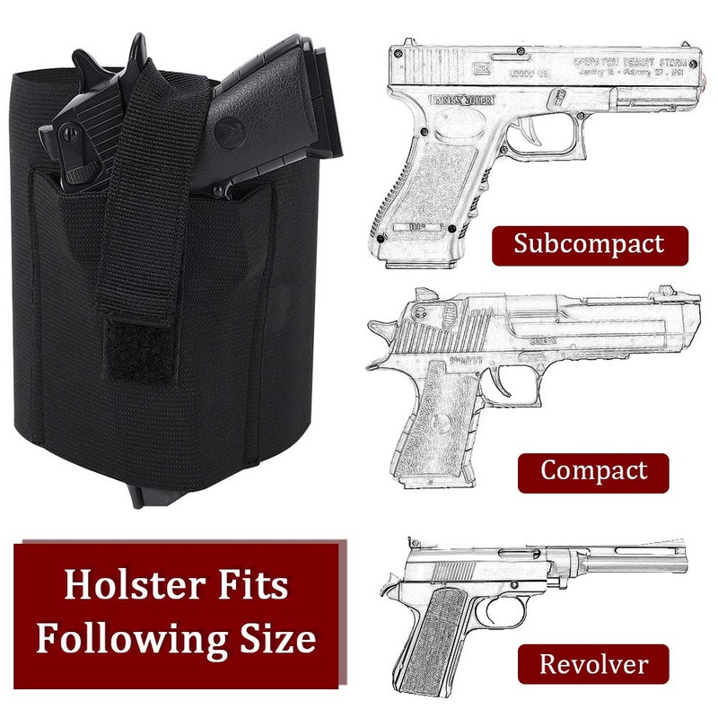 Accmor Ankle Holster for Concealed Carry, Elastic Deep Concealment Leg