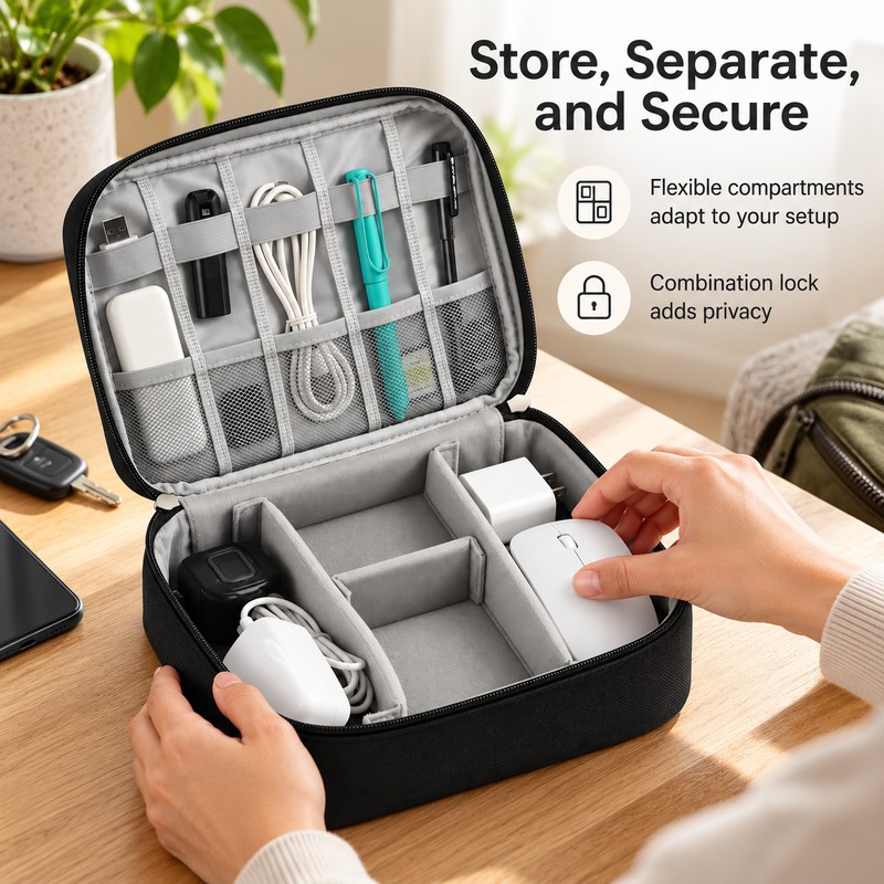 Smell Proof Storage Bag for Travel – Large Capacity Organizer