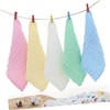 LIFKOME 5Pcs Washcloths Burping Cloths for Newborns Soft Absorbent Face