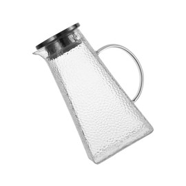 STOBAZA Portable Cold Water Kettle Household Glass Pitcher for Water Juice and Beverages Safe Simple Design for Home and Restaurant Use