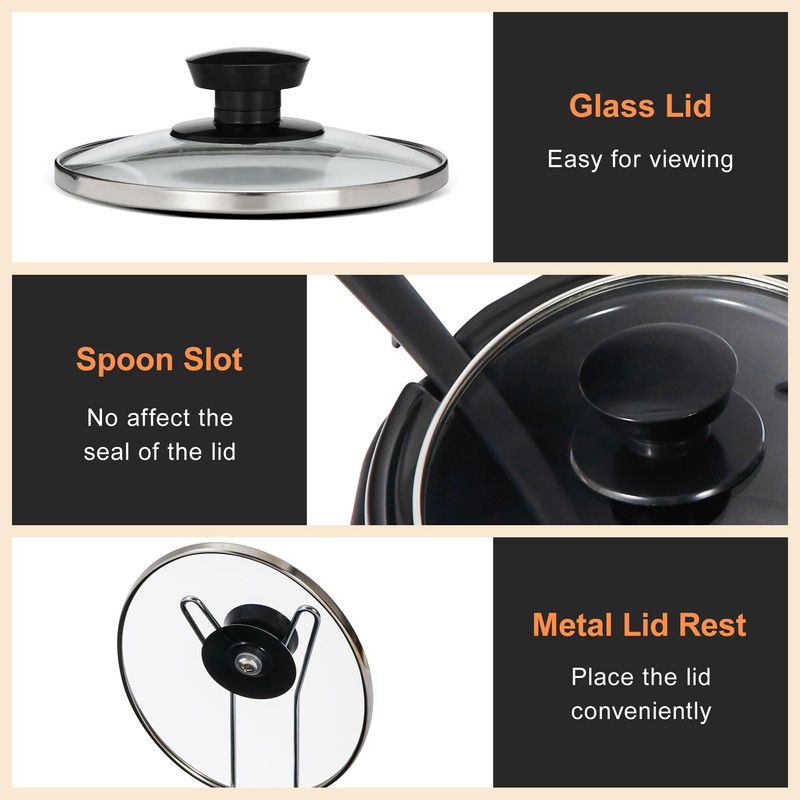 Kiss the Water Triple Slow Cooker, 3 * 1.5 QT