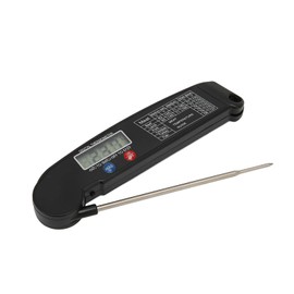 QANYEGN Meat Thermometer, Meat Thermometer Digital, Grill Accessories, Grill Thermometer for Home, Kitchen, Outdoors.(Black)