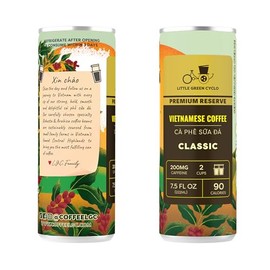Little Green Cyclo Vietnamese Coffee – Classic Cà Phê Sữa Đá – 12-Pack, Ready-to-Drink, 7.5 oz Cans