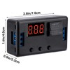 DROK 12V Timer Relay 2pcs, LED Display 4-Mode On-Off Automotive
