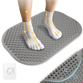 Alfombrilla de silicona para masaje de pies con doble cara, alfombrilla de reflexología extra grande para relajación de pies, alfombrilla portátil de acupresión de pies, tapete plegable para
