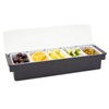 Stockroom Plus Ice Cooled Condiment Serving Tray, Deck Bar Garnish