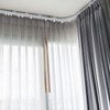 Curved Ceiling Curtain Track Bendable Mount for Curtain Rail Bunk