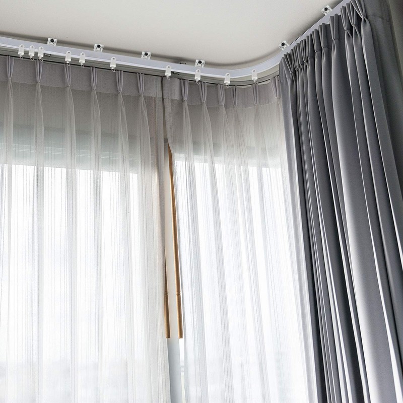Curved Ceiling Curtain Track Bendable Mount for Curtain Rail Bunk
