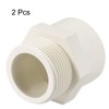 TOP-VIGOR 2Pcs PVC Pipe Fitting, 40mm Slip X G1-1/4 Male