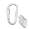 SeaSideHome Carabiner, Screw Lock Fixing Type, Rust Prevention, Multifunctional, Camping