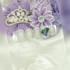 Purple Heart Handmade Nail Tips - Long Round / 보라빛하트