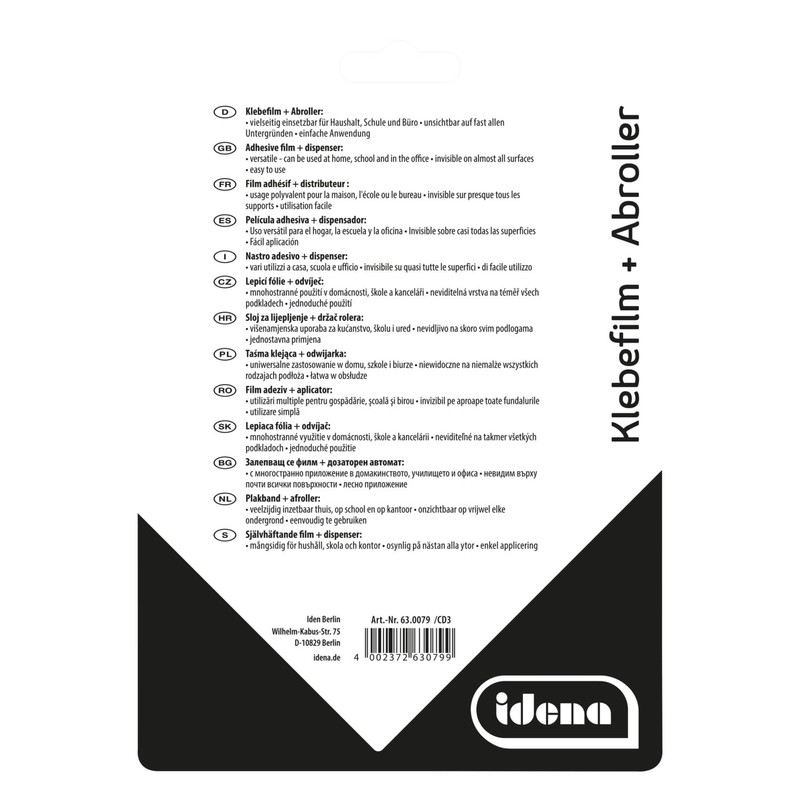 IDENA 630079 33 m x 19 mm Set of 3