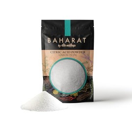 BAHARAT by Anthap Citric Acid Powder, Food Grade, Ideal for Sour Drinks and Food Preservatives, Perfect for Making Cleanser and Bathbomb, 500g
