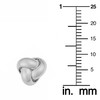 Kooljewelry 14k White Gold Polished Love Knot Earrings