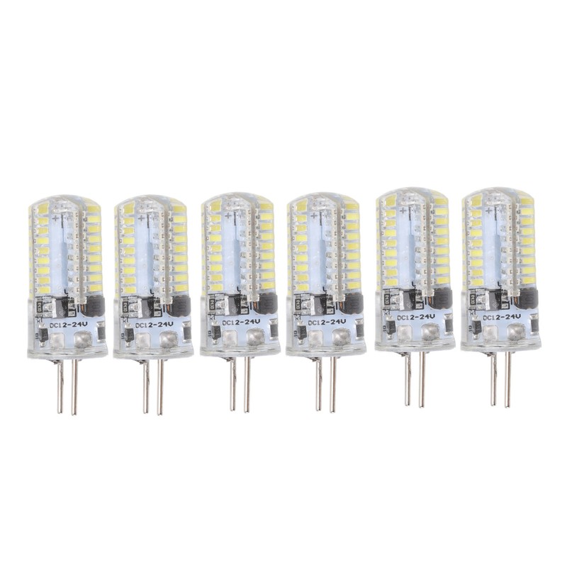 6Pcs GY6.35 LED Bulbs 5W AC 12V Warm White 2700