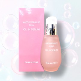 Charmzone 참존 안티 링클 핑크 오일 인 세럼 30ml 장미성분 빛나는 피부완성