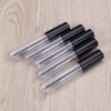 Ipetboom 5pcs Empty Eyelash Cream Tubes Black Lid Portable Mascara